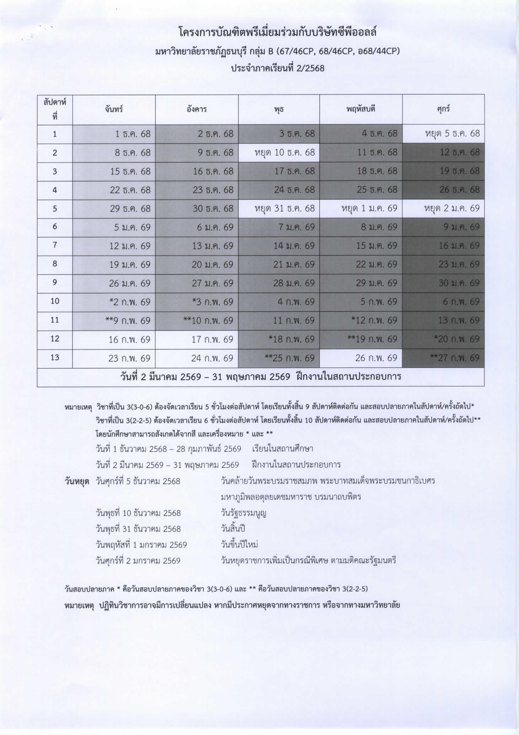 ปฏิทิน CP ALL 2/2568 (3)